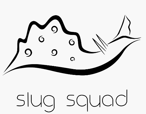 Slug Lab logo, a cute aplysia californica